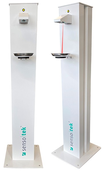 SHS Hygienesäule weiß/weiß lackiert